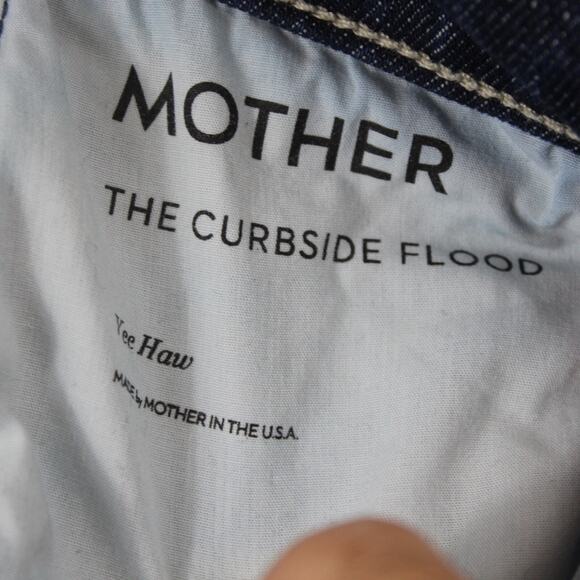 Mother Jeans Womens 25 The Curbside Flood Yee Haw Barrel Baggy Loose Medium Wash - Picture 9 of 16